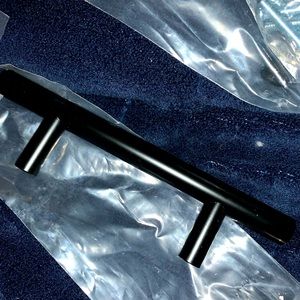 Better homes and gardens set of 5 matte black finish drawer pulls